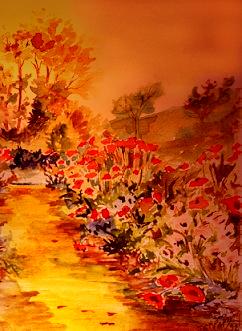 Amb aquest dibuix de joan pere Guisset, teniu el sender florit i també un poc de foc sagrat